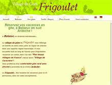 Tablet Screenshot of gites-frigoulet.com